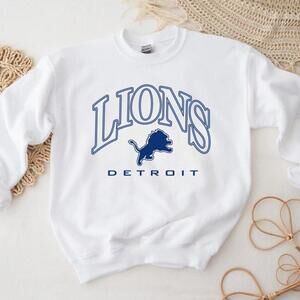Detroit Lions Football Team Cozy Game Day Fan Apparel Unisex Sweatshirt
